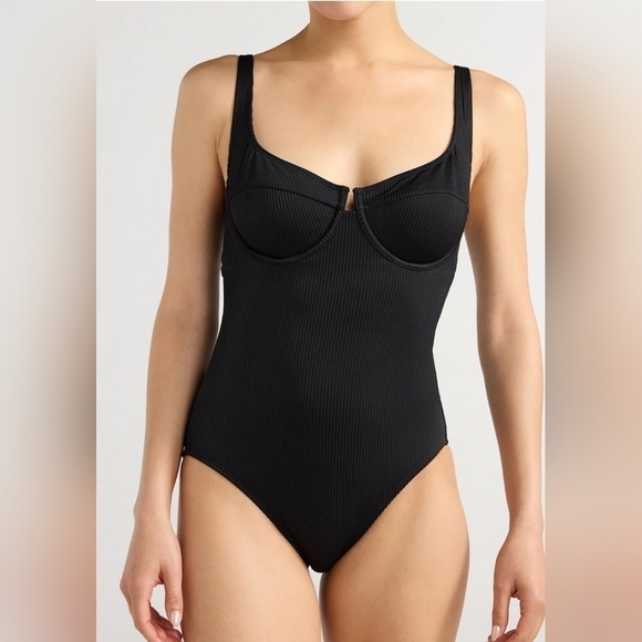 Sofia by Sofia Vergara Women's XS Sandra One Piece Swimsuit BLACK NWT - Picture 1 of 9